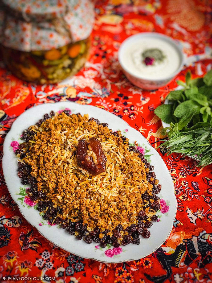 Adas polo | Persian lentil rice