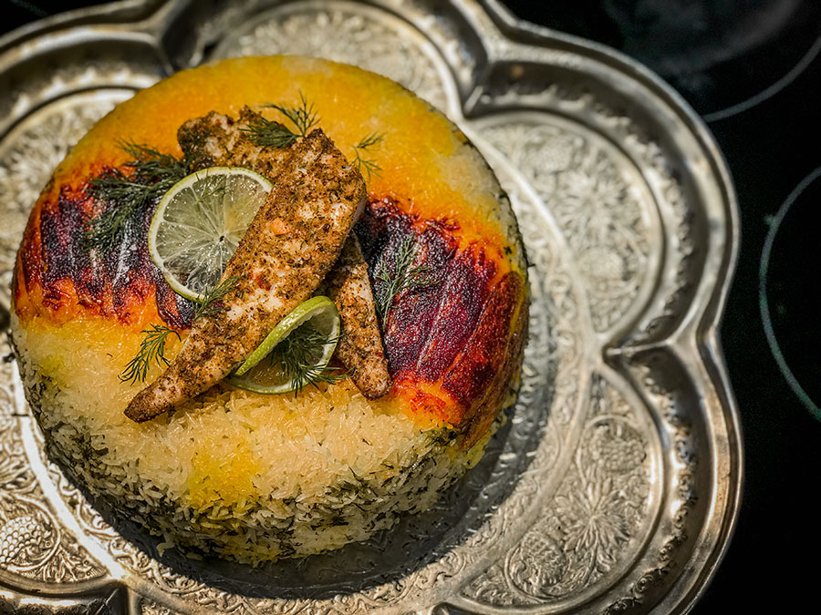 Sabzi polo Mahi | Herb rice with fish
