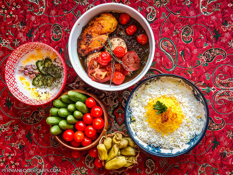 Torshvash, persian sour stew 
